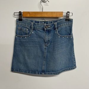 Crazy 8 Girls Embellished Jean Skirt size 10